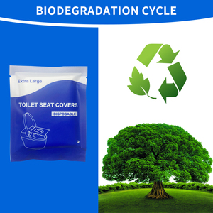 Disposable Toilet Seat Covers Flushable Toilet Seat Cover Paper Biodegradable Disposable Toilet Mat - Product Image 4