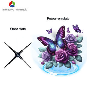 56cm 3D Holographic người hâm mộ LED chiếu Wifi ứng dụng điều khiển cho trong nhà trung tâm mua sắm OEM cung cấp - Product Image 3