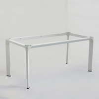 Pieds de meuble en fer forgé blanc, idéal pour une table ou un bureau, 4 unités
