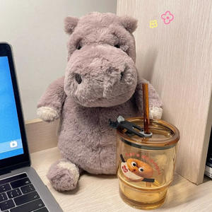 Jc -- 23 Nouvelle collection d'animaux : Canard à bec saucissonné, Canard frit, Masque pour les yeux de poule, Hibou, Cône de pin, Peluche courte imperméable - Product Image 6