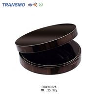 Emballage de maquillage magnétique rond personnalisé pour fard à paupières et blush vide avec miroir pour cosmétiques