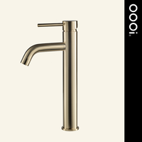 Robinet de lavabo en laiton pour hôtel, design minimaliste, monocommande, à poser sur le comptoir, mitigeur eau chaude et froide pour salle de bain