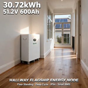Baterai Lithium Ion 30kWh 48V 51.2V 600Ah untuk Sistem Surya Hibrida, Tipe Lantai dengan Roda - Product Image 6