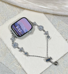 <span class=keywords><strong>Bracelet</strong></span> de montre pour femme en métal perlé en gros pour <span class=keywords><strong>Apple</strong></span> <span class=keywords><strong>Watch</strong></span> 38/40/41 mm 42/44/45 mm série <span class=keywords><strong>7</strong></span> 6 5 4 SE <span class=keywords><strong>Bracelet</strong></span> tendance - Product Image 3