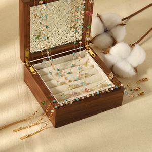 ชุดสร้อยคอพร้อมจี้ประดับด้วยเซอร์โคเนียคิวบิกแบบด้าน - Product Image 2