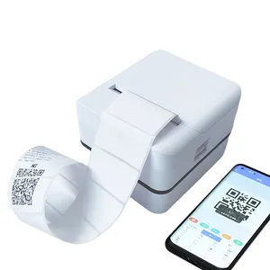 A M A Z O N F b a Label Thermal Shipping Printer Paper Blue tooth Mini Price Tag Packaging Label Printer For Brand