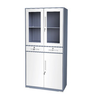 Armoire de classement métallique Nikiphilo OEM avec 2 tiroirs, serrure à clé, design contemporain, pliable et convertible, vente directe fabricant