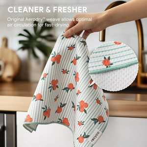 Paño de Cocina Absorbente de Microfibra Ecológico Personalizado de Secado Rápido con Diseño de Gofre, Venta al por Mayor - Product Image 6