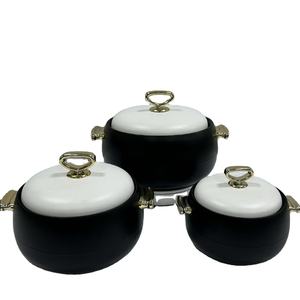 Set di Casseruole Termiche alla Moda Verde e Bianco 1L 2L 3.5L con Corpo Opaco Texturizzato per Cucina - Product Image 2