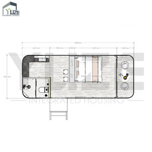 Petite <span class=keywords><strong>maison</strong></span> à cadre en acier préfabriquée mobile et personnalisée de conception luxueuse pour station de <span class=keywords><strong>vacances</strong></span> - Product Image 2