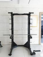 Machine Smith multifonctionnelle pour salle de sport commerciale, équipement d'entraînement de musculation avec demi-rack pour squats