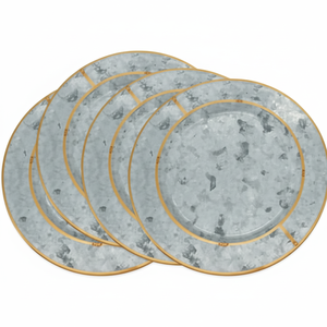 Plato de Presentación Dorado de Diseño Moderno y Elegante con Forma Irregular Hecha a Mano para Decoración de Mesa de Restaurante de Hotel para Banquetes Elegantes - Product Image 1