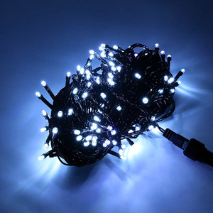 Dây màu đen bóng đèn flash giáng sinh chuỗi đèn nam và nữ có thể kết nối 10m dẫn ánh sáng chuỗi giáng sinh trang trí ánh sáng chuỗi - Product Image 3