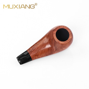 Muxiang Rosewood Smoking Pipe Chicken Leg Style Short Stem 3mm Filter Core Wooden Tobacco Pipe For Personal Gift - Product Image 4