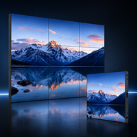 Écran mural vidéo LCD rétroéclairé par LED haute résolution à matrice complète, écran de raccordement à cadre ultra-fin, Adobe RGB 98% pour centre de commande