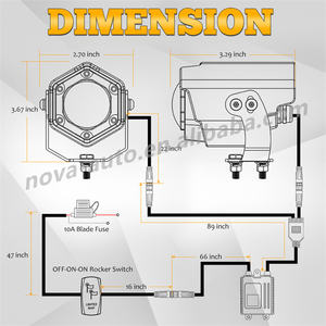 مصباح ليزر Led مصبوب من الألومنيوم المصبوب 40 واط لون RGBW 12 فولت 24 فولت للتحكم عن بعد ومفتاح الروك - Product Image 2