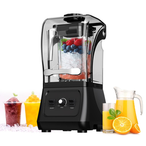 Licuadora Industrial Comercial de Alta Resistencia de 2200W y 1.8L con Cubierta Acústica para Cafeterías, Máquina para Hacer Smoothies - Product Image 4