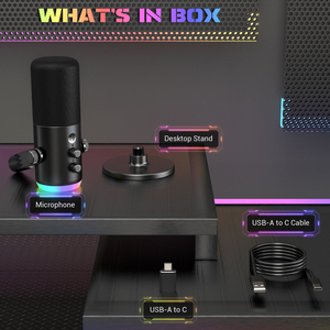 Micrófonos Dinámicos RGB para Juegos Zimhome Plug & Play con Grabación de Sonido para PC, Laptop y Computadora - Product Image 6