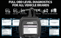 Lector de Códigos OBD2 Profesional ANCEL BZ700 para Benz, Adaptación de Todos los Sistemas, Reinicio de TPMS, Calibración de Airbag y SAS