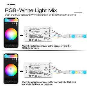 Kit de Tiras LED Inteligentes con Control por Aplicación GLEDOPTO, Controlador de Tiras LED RGBCCT, Compatible con <span class=keywords><strong>Echo</strong></span> <span class=keywords><strong>Plus</strong></span>, <span class=keywords><strong>Alexa</strong></span> y SmartThings - Product Image 3