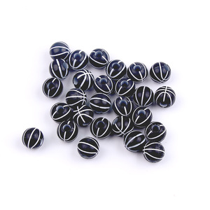 50 piezas/bolsa de cuentas acrílicas de pelota deportiva para pulseras, dijes de fútbol, baloncesto, rugby, varios tipos de cuentas sueltas para la fabricación de joyas - Product Image 6