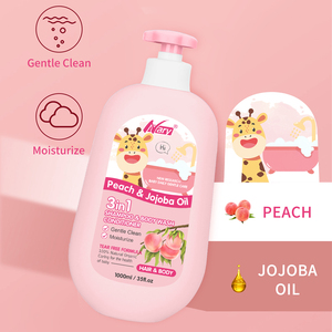 Gel de Ducha, Champú y Acondicionador 3 en 1 para Bebés Nary OEM/ODM, 1L, Aroma a Melocotón y Aceite de Jojoba, No Irrita, Sin Lágrimas, Seguro - Product Image 3
