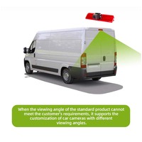 Cámara inalámbrica personalizada de fábrica para vehículo, visión nocturna, vista trasera, luz de freno de 3 °, para VW Caddy 2011