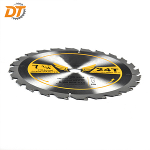 Hojas de sierra circulares TCT de 7-1/4 pulgadas y 24 dientes con eje de 5/8 pulgadas, diseño <span class=keywords><strong>ATB</strong></span> para carpintería de precisión, madera contrachapada, madera blanda y dura - Product Image 3