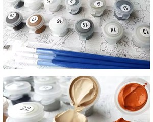 Pittura da numeri paesaggio invernale per decorazione domestica - Product Image 3