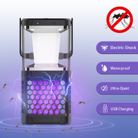 Elektriciteit Zonne-Energie Oplaadbare Bug Zapper Slimme Ongediertebestrijding Elektrische Vlieg Killer Lamp