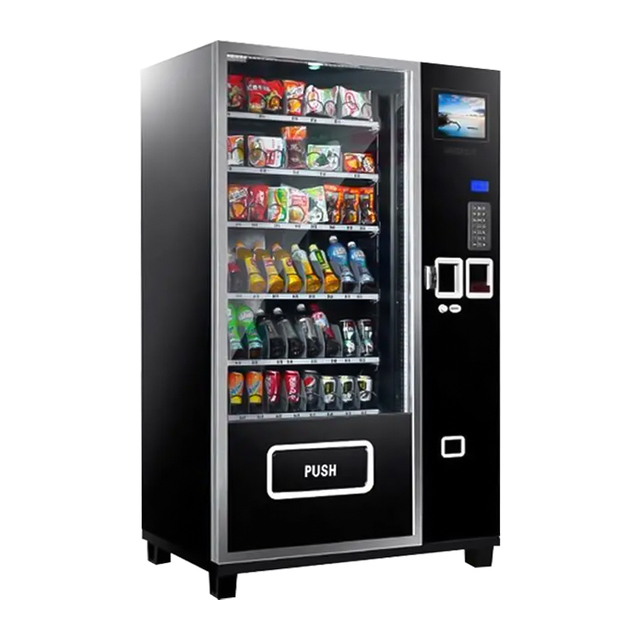 24 Hours Self-service Vender Beer Vending Machine Snacks and Drinks Combo LED Light Water Vending Capsule Vending Machine