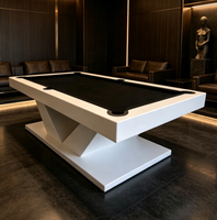 Table de billard professionnelle sur mesure, moderne, de haute qualité, luxueuse, avec coussinets, 9 pieds, 8 pieds, 7 pieds, en ardoise, en cuir, en bois massif