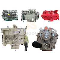 Ensemble moteur diesel 6 cylindres en ligne 4 temps QSB6.7 Ism Isx15 4BT pour la propulsion marine Cummins
