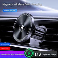 Support de téléphone magnétique à chargement rapide XK108-15 W avec LED intégrée pour tableau de bord, bureau, voiture, boîte OTP AC/DC flexible