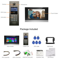 YOUHE Interphone vidéo réseau 7 pouces, système d'intercom multi-appartements avec moniteur intérieur