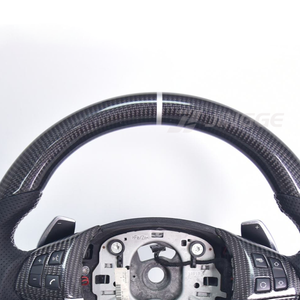 Volant de voiture chauffant en cuir pleine fleur pour <span class=keywords><strong>BMW</strong></span> Série E, compatible avec <span class=keywords><strong>BMW</strong></span> <span class=keywords><strong>M</strong></span> E92 M3 <span class=keywords><strong>X5</strong></span> <span class=keywords><strong>E53</strong></span> E63 X1 E84 E61 E60 M5 328i E90 E91 E83 E70 E71 E72 - Product Image 5