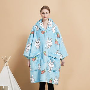 เสื้อกันหนาวมีฮู้ดสำหรับผู้หญิงผ้าขนแกะโพลีเอสเตอร์ฤดูหนาว - Product Image 4