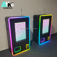 Machine distributrice murale de haute qualité à prix le plus bas pour commandes en gros, avec paiement sans espèces et design à bande LED, idéale pour les bars