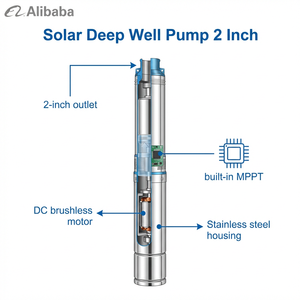 Système de pompe à eau solaire hybride 3 CV adapté - Product Image 4