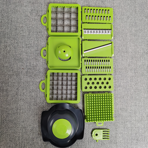 Hachoir et trancheuse à légumes multifonction 14-en-1 en PP, outil de cuisine - Product Image 4