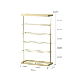 Étagère à chaussures en métal à 6 niveaux, organisateur de rangement pour chaussures autoportant, support à chaussures multi-niveaux pour entrée, porte d'entrée, chambre à coucher - Product Image 4
