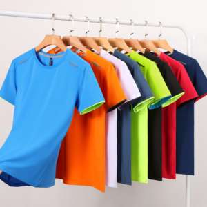 New Design Cotton Jogging Gym 100% Cotton O-Neck Regular <b>Fit</b> Quick <b>Dry</b> Short Sleeves <b>Men</b> <b>T</b> <b>Shirts</b> - Product Image 1