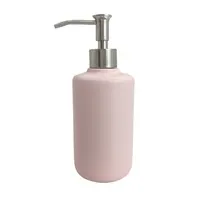 Set di accessori per l'arredamento unico del bagno in resina rosa semplice Set da bagno per Dispenser di sapone