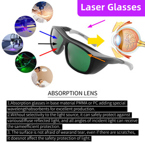 <span class=keywords><strong>Lunettes</strong></span> <span class=keywords><strong>de</strong></span> protection laser flexibles, <span class=keywords><strong>prix</strong></span> <span class=keywords><strong>de</strong></span> gros, MOQ faible, haute qualité, protection contre les rayonnements laser pour <span class=keywords><strong>la</strong></span> protection des yeux - Product Image 3