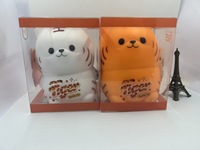En gros, Figurine Tigre Mignon Squishy à Remontée Lente, Anti-stress et Fidget, Décoration Animale pour Adultes