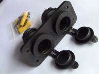 Divisor de Encendedor de Cigarrillos para Coche 12V 24V, Adaptador de Enchufe de Alimentación Impermeable, Toma de Corriente de 1/2/3 Placas para Montaje en Panel para ATV RV