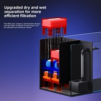2025 nouveau réservoir de flux de bureau moderne filtre latéral en verre Ultra-clair auto-circulant écologique aménagement paysager écologique petit