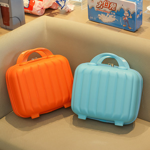 Portable Mini Hard Shell Travel <strong>Makeup</strong> Case Cute Fashion Waterproof PP Colorful 12inch Handbag Storage Zipper Cosmetic <strong>Box</strong> - Product Image 5