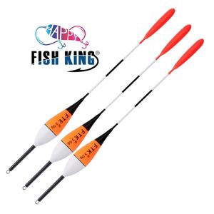 FISHKING 10 pièces/paquet 2g 3g 5g flotteurs de pêche légers baume bois matériel accessoires pêche à la <span class=keywords><strong>carpe</strong></span> grands flotteurs de flottabilité - Product Image 1