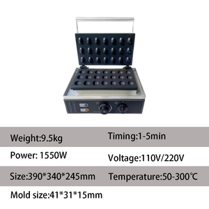 Máy ép bánh trứng thương mại XEOLEO 1550W, máy làm bánh tart điện, máy làm bánh quế 50-300 độ, chảo chống dính - Product Image 3